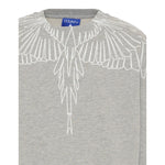 Marcelo Burlon Felpa Chiusa Girocollo tinta unita Grigio per Bambino F5CMJBSW071 GRIGIO MARCELO BURLON 