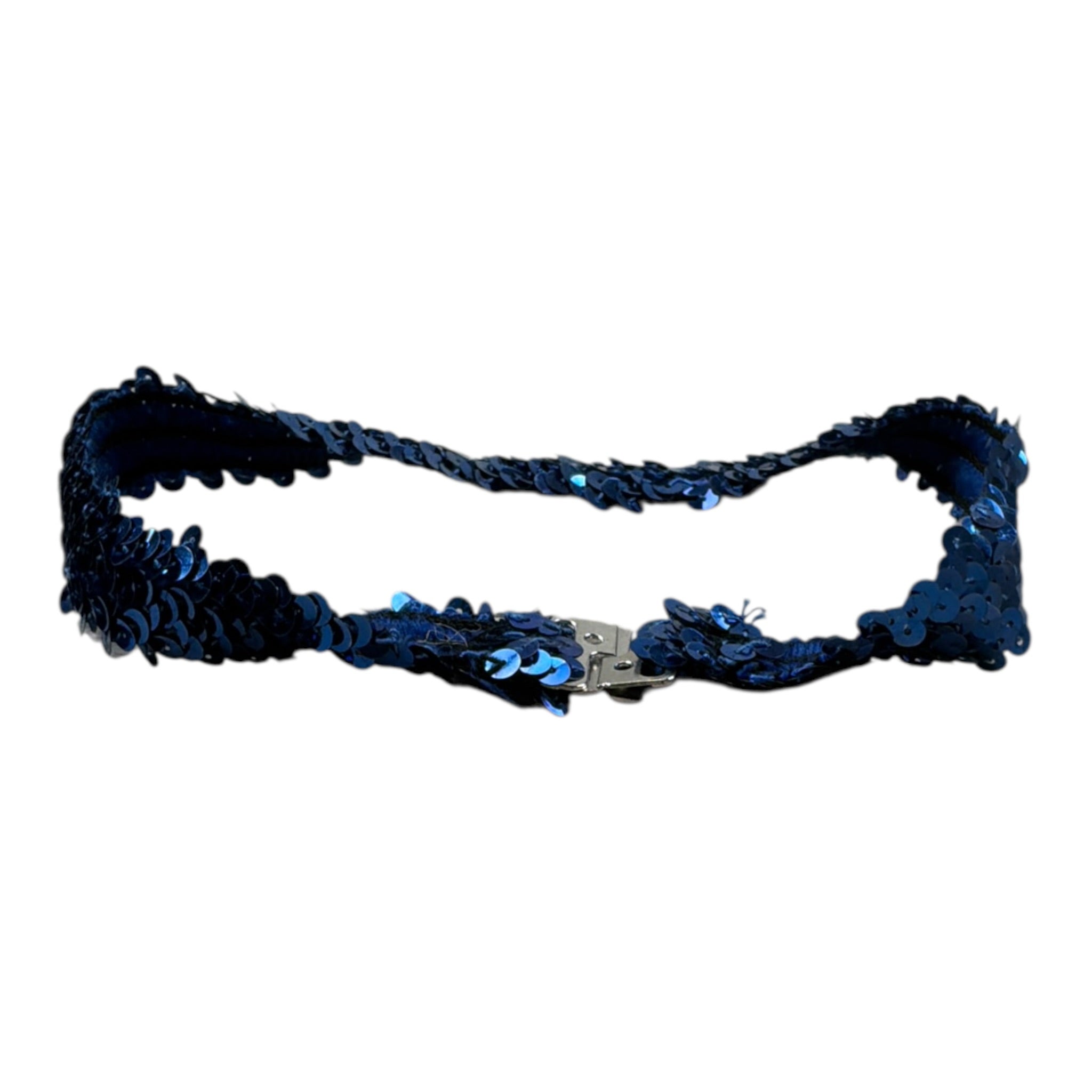 Mariuccia Cintura tinta unita con Paillettes Blu per Bambina C100 BLU MARIUCCIA 
