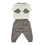 Marlu' Completo 2 Pezzi Maglia-Pantalone Panna per Neonato IB5150 PANNA MARLU' 