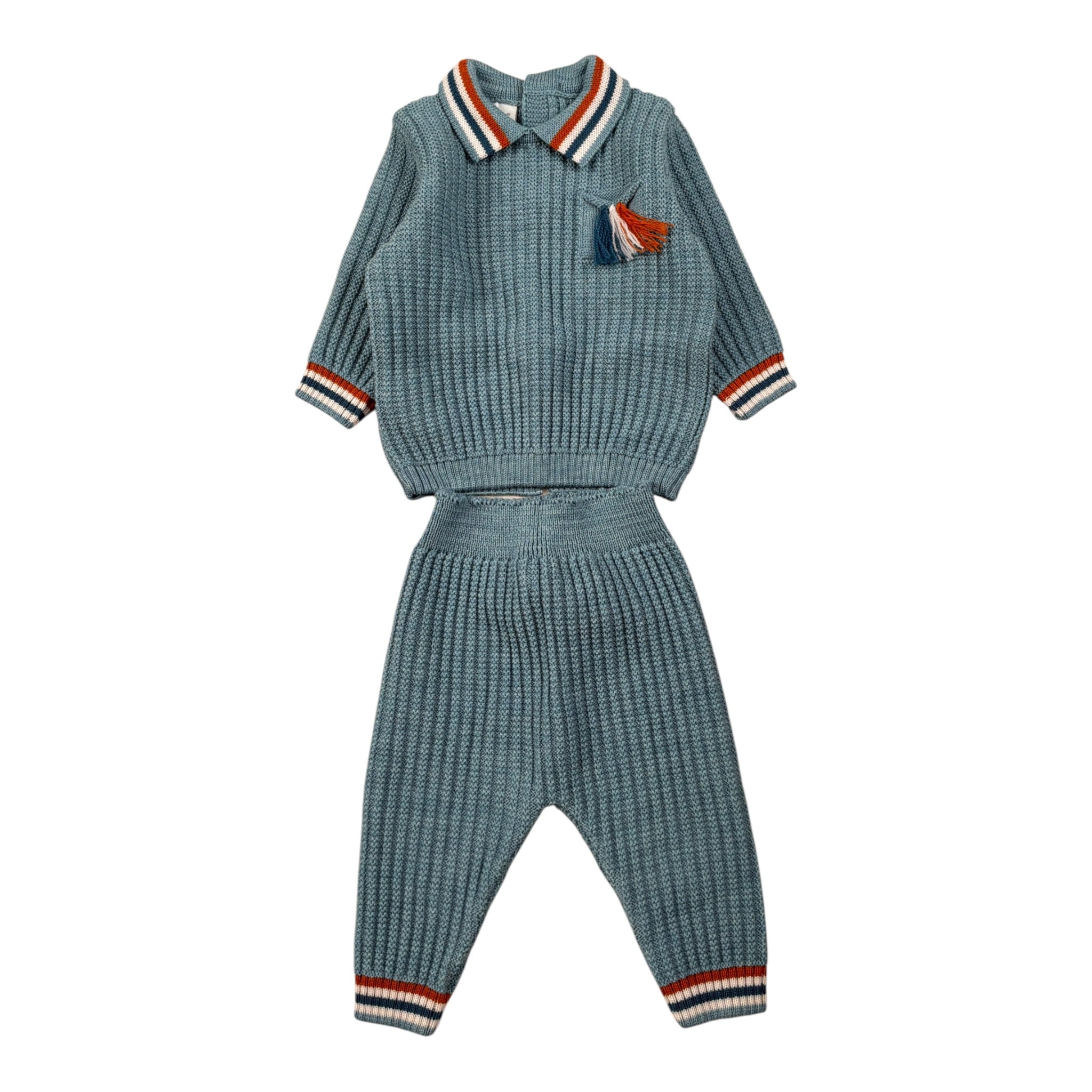 Marlu' Completo 2Pz Maglia-Pantalone Azzurro per Neonato IB7150 AZZURRO MARLU' 