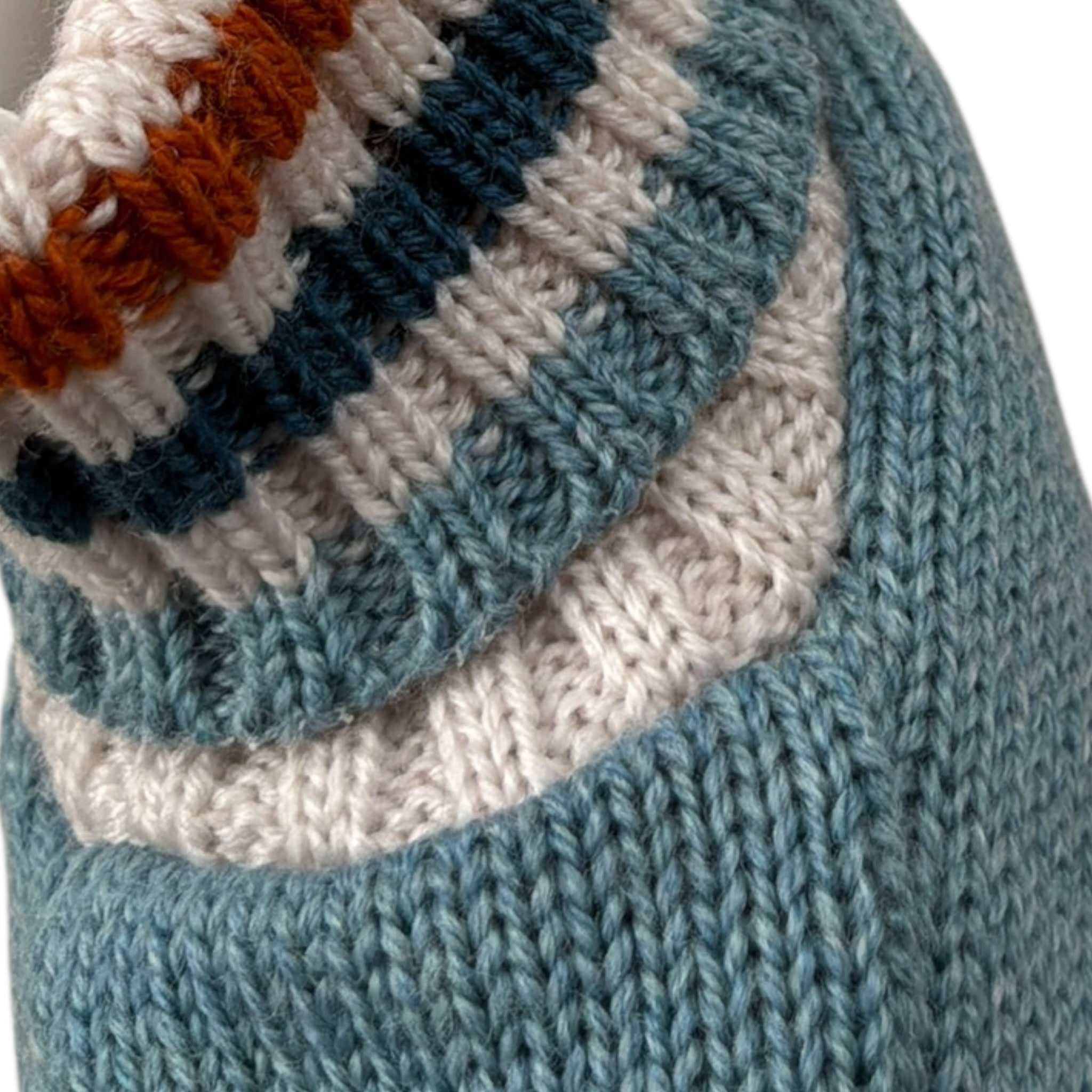 Marlu' Babbucce tinta unita In Maglia Azzurro per Neonata IB71S AZZURRO MARLU' 