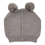 Marlu' Cappello tinta unita con Pon Pon Fango per Neonato ICMPC FANGO MARLU' 