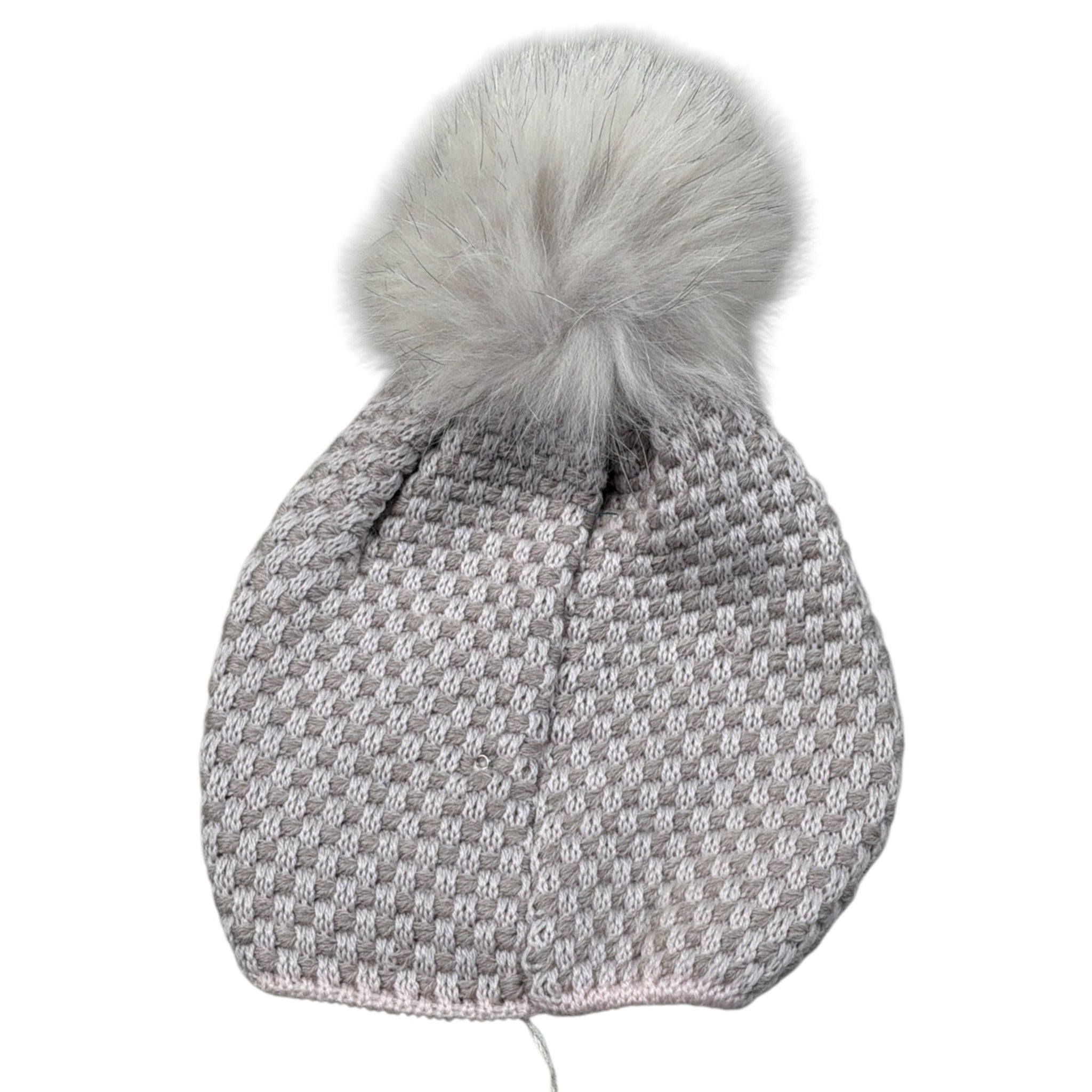 Marlu' Cappello tinta unita con Pon Pon Rosa per Neonata IF1971 ROSA MARLU' 