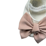 Marlu' Ballerine tinta unita con Fiocco Panna per Neonata IH802SC PANNA MARLU' 
