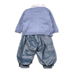 Marlu' Completo 4 Pezzi Cardigan-Camicia-Pantalone-Papillon Azzurro per Neonato IM20760 AZZURRO MARLU' 