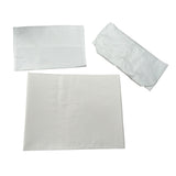 Marlu' Set Lenzuola 3Pz tinta unita con Stampa Bianco per Neonata IN17LE BIANCO MARLU' 