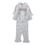 Marlu' Completo 2Pz Pantalone-Maglia Panna per Neonata IN2519 PANNA MARLU' 