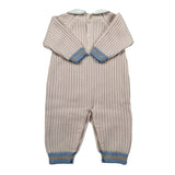 Marlu' Tutina Manica Lunga tinta unita con Colletto Beige per Neonato IN5210 BEIGE MARLU' 