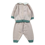 Marlu' Completo 2Pz Maglia-Pantalone Beige/Verde per Neonato IN57500 BEIGE/VERDE MARLU' 