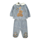 Marlu' Completo 2Pz Maglia-Ghettina Azzurro per Neonato IN7051 AZZURRO MARLU' 