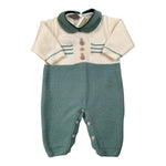 Marlu' Tutina Bicolore In Maglia Verde/Panna per Neonato RIRIRI VERDE/PANNA MARLU' 