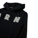 Marni Felpa Chiusa con Cappuccio tinta unita Nero per Bambino M01266 NERO MARNI 