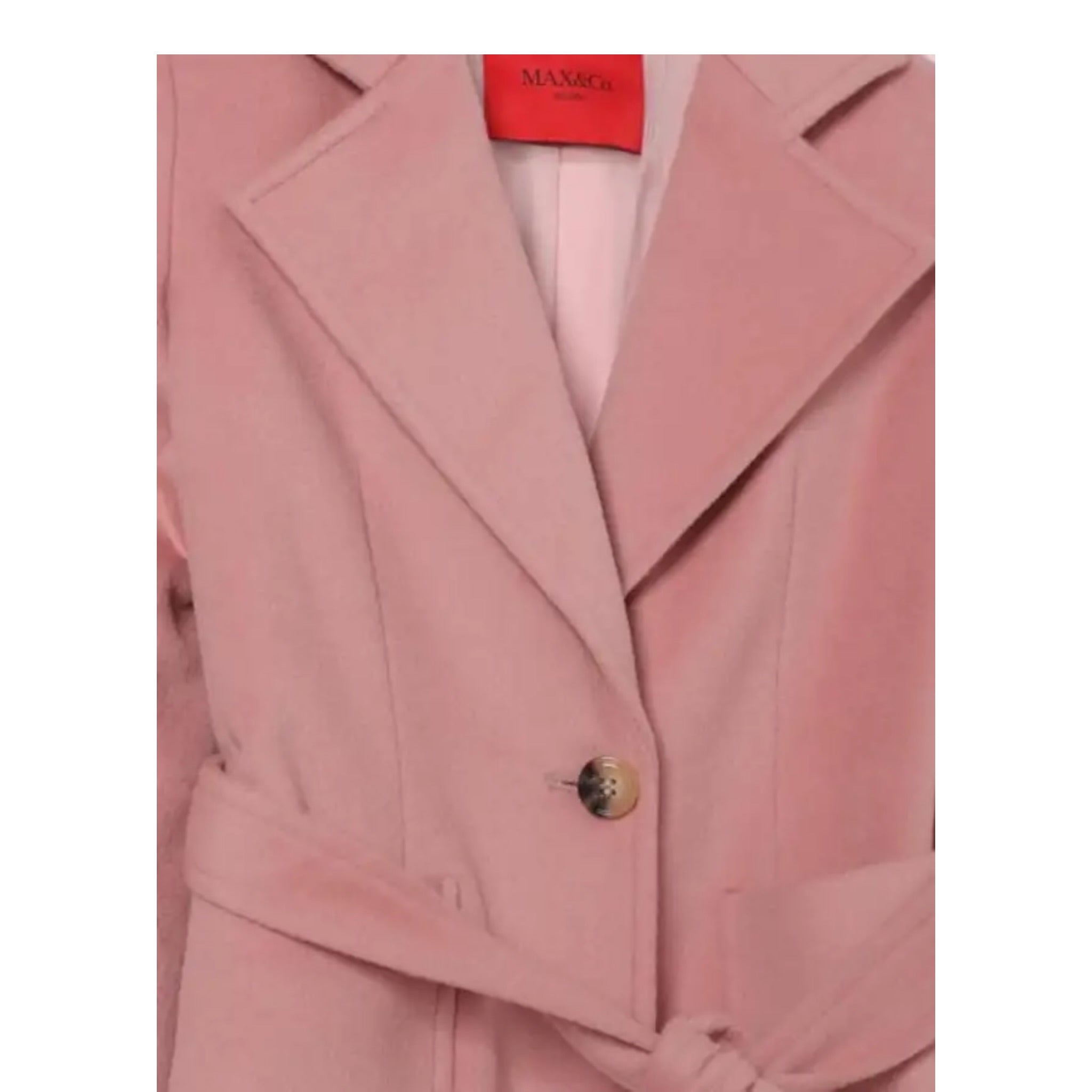 Max&Co. Cappotto tinta unita con Colletto Rosa per Bambina MX0001MX052 ROSA MAX&Co. 