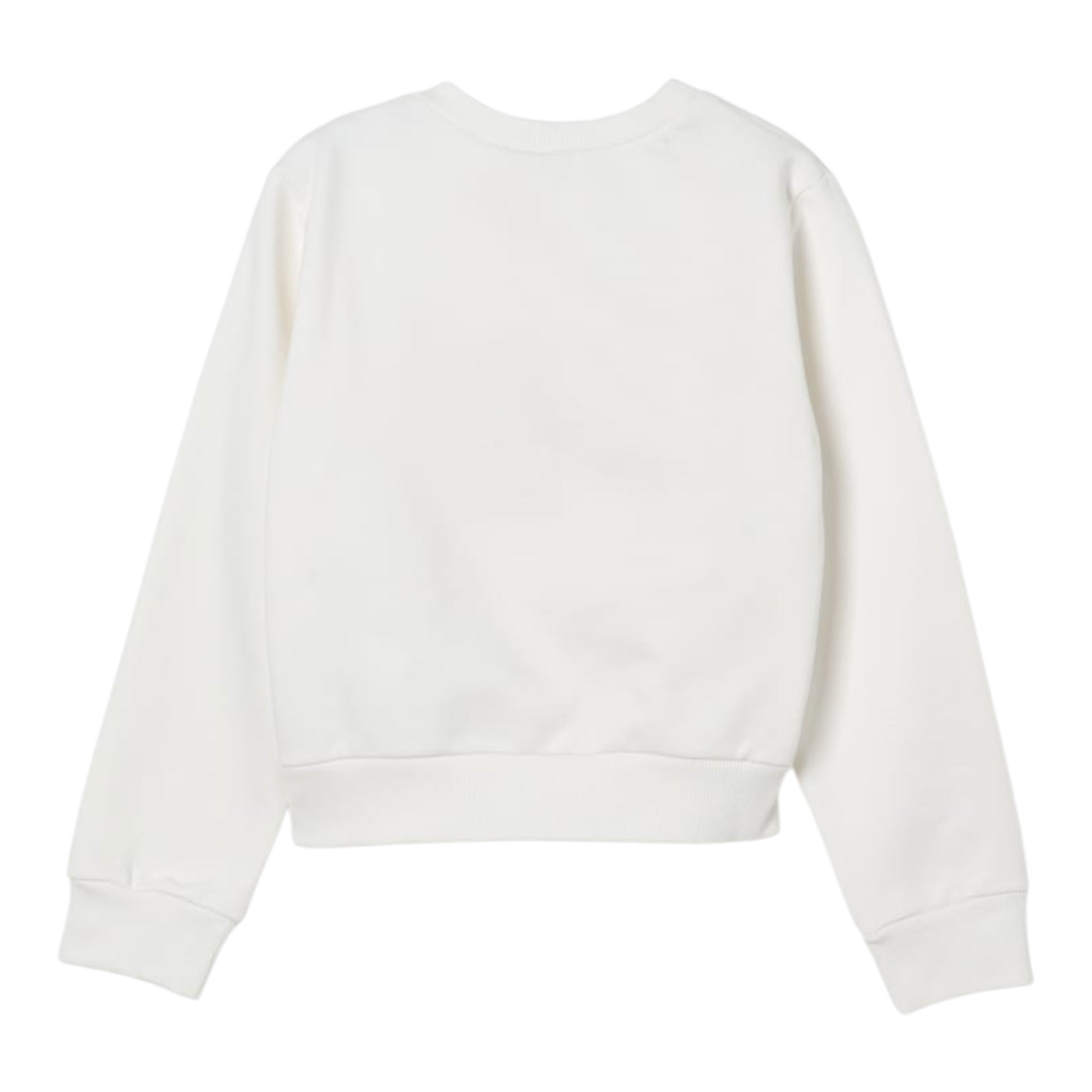 Max&Co. Felpa tinta unita Girocollo con Stampa Bianco per Bambino MX0037 BIANCO MAX&Co. 