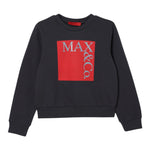 Max&Co. Felpa tinta unita Girocollo con Stampa Grigio per Bambino MX0037 GRIGIO MAX&Co. 