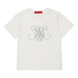Max&Co. T-Shirt tinta unita con Stampa Bianco per Bambina MX0146 BIANCO MAX&Co. 
