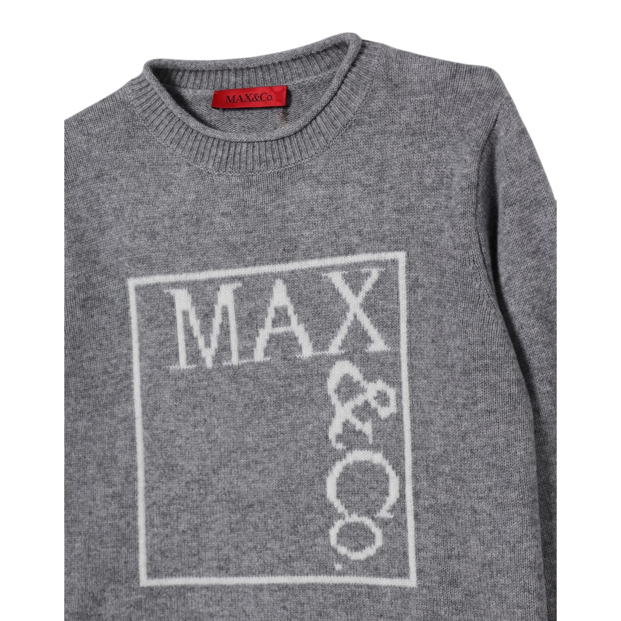 Max&Co. Maglia tinta unita con Stampa Grigio per Bambina MX0233X GRIGIO MAX&Co. 