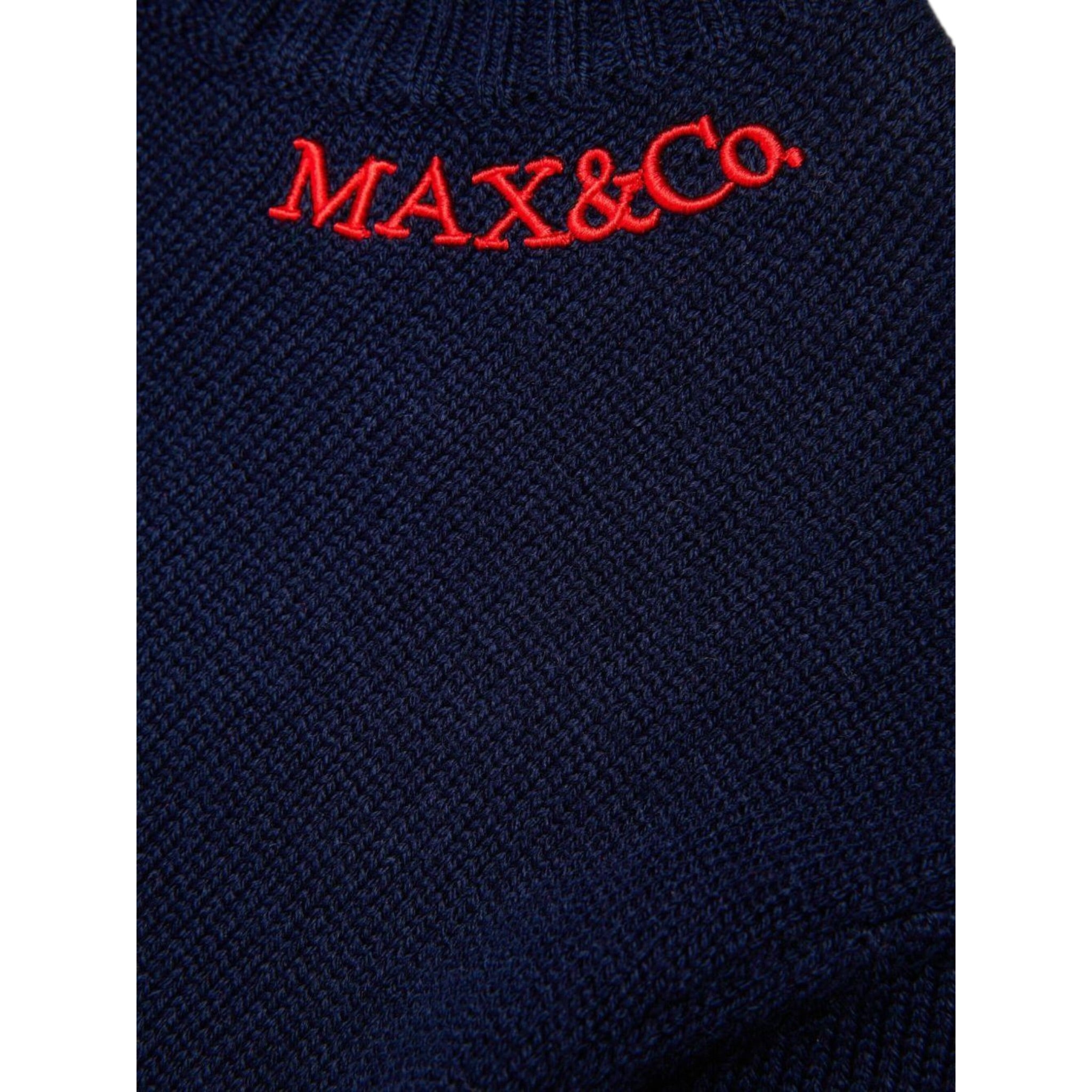 Max&Co. Maglia tinta unita con Stampa Blu per Bambina MX0251 BLU MAX&Co. 
