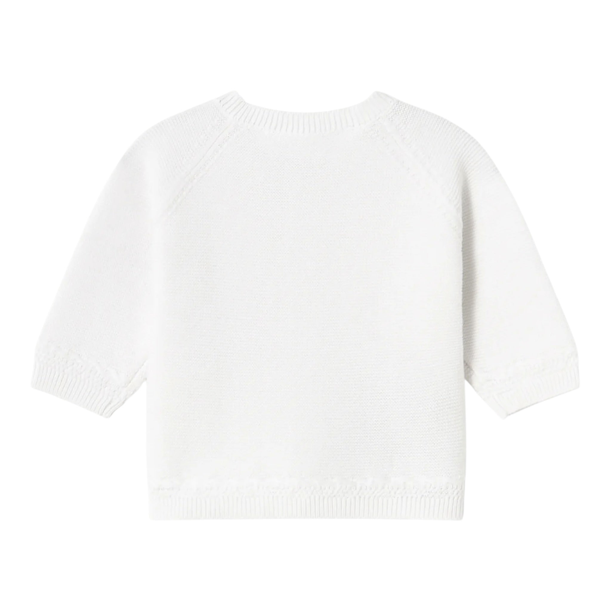 Mayoral Cardigan tinta unita con Bottoni Bianco per Neonato 1393 BIANCO MAYORAL 