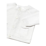 Mayoral Cardigan tinta unita con Bottoni Bianco per Neonato 1393 BIANCO MAYORAL 