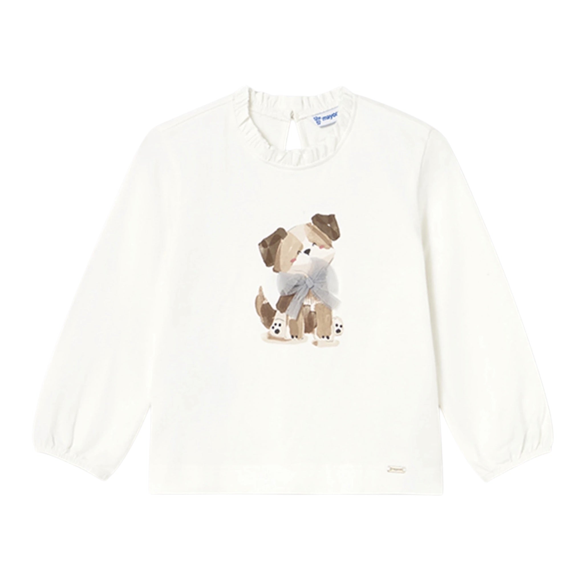 Mayoral Shirt tinta unita con Stampa Panna per Neonata 2075 PANNA MAYORAL 