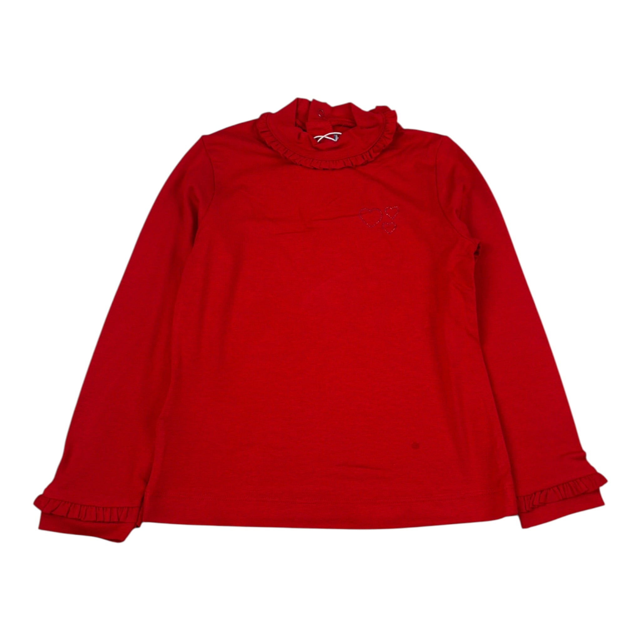 Mayoral Shirt tinta unita con Colletto Rosso per Bambina 2089 ROSSO MAYORAL 