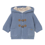 Mayoral Cardigan tinta unita con Cappuccio Azzurro per Neonato 2330 AZZURRO MAYORAL 
