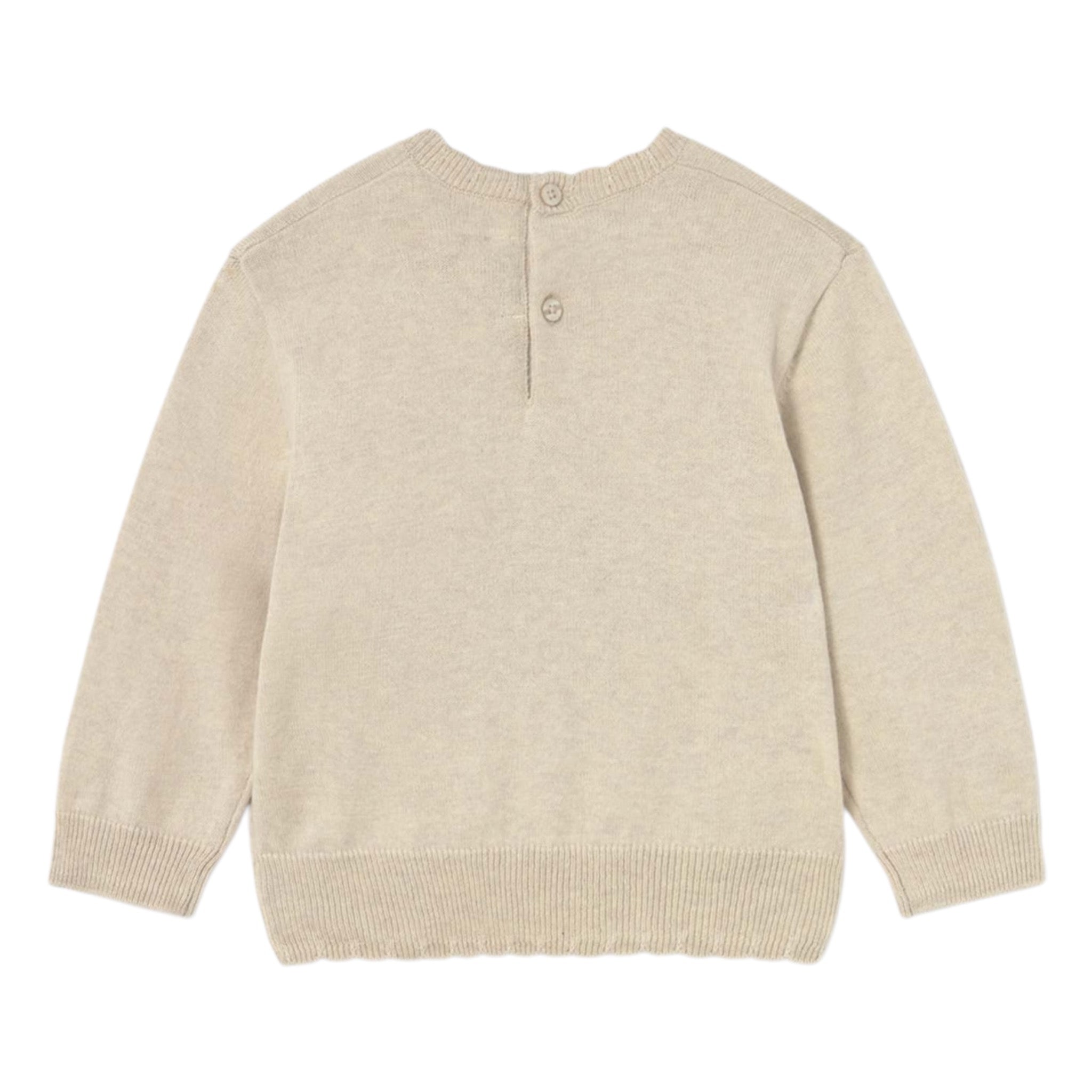 Mayoral Maglia Girocollo tinta unita con Ricami Beige per Neonata 2354 BEIGE MAYORAL 