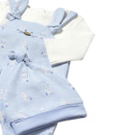 Mayoral Set Tutina-Cappello Bicolore Bianco/Azzurro per Neonato 2609 BIANCO/AZZURRO MAYORAL 