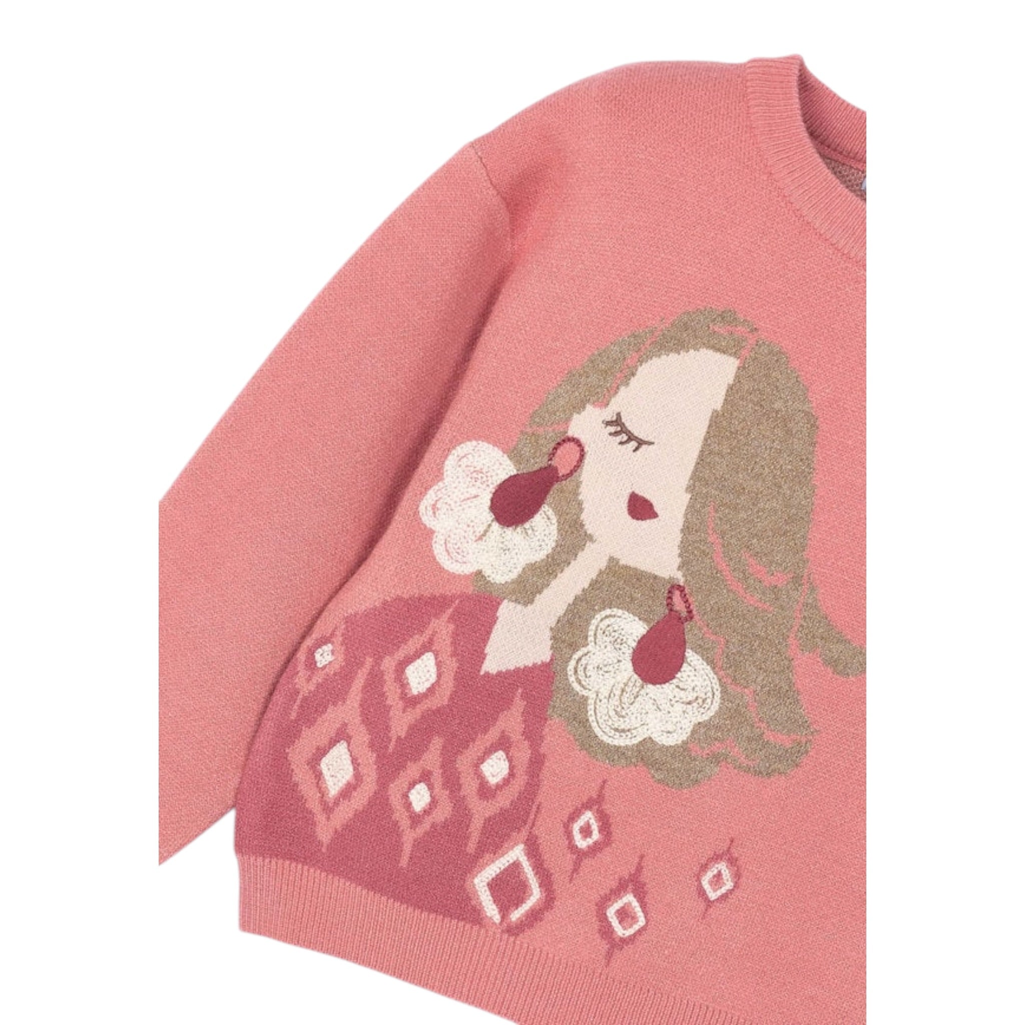 Mayoral Maglia tinta unita con Stampa Arancione per Bambina 4303 ARANCIONE MAYORAL 