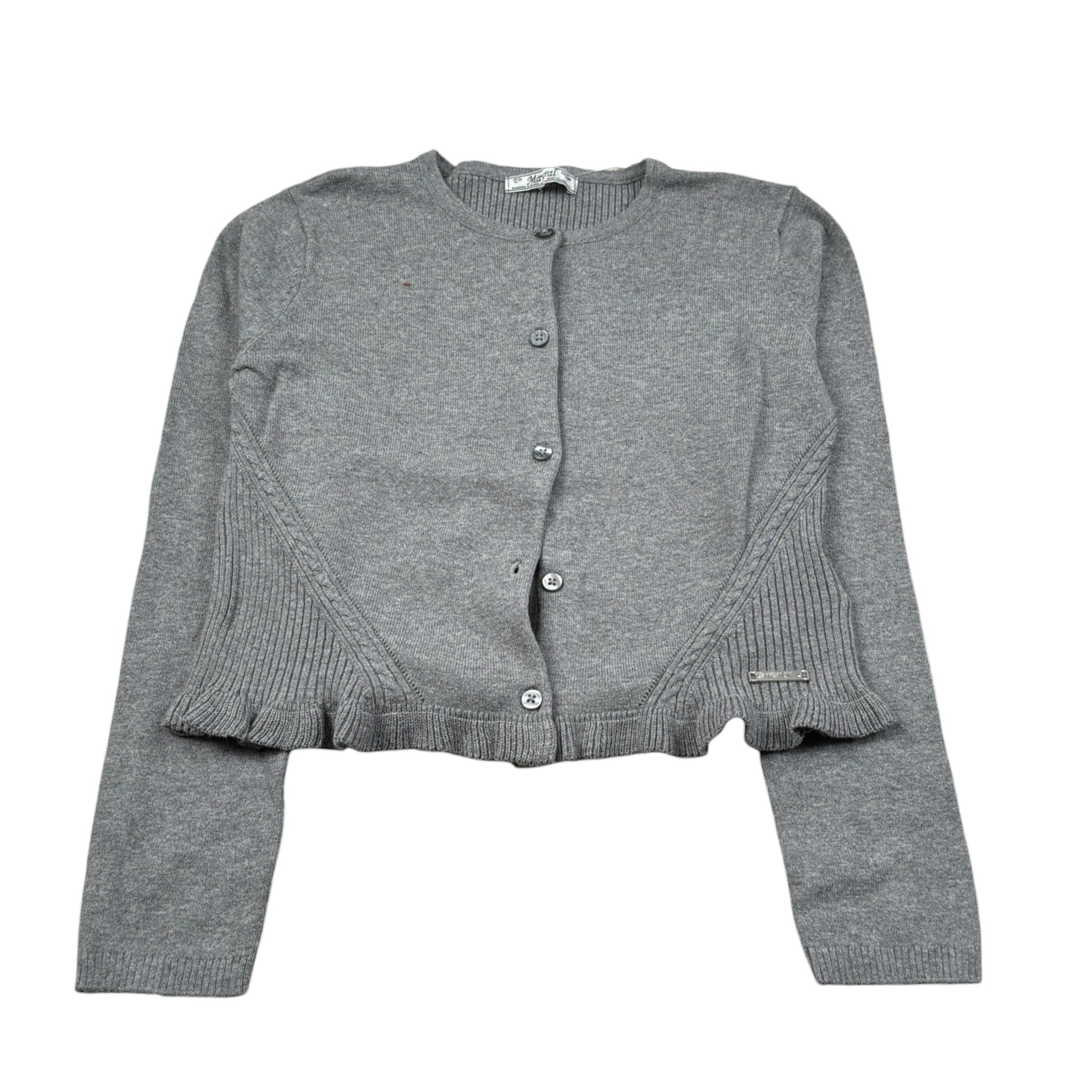 Mayoral Cardigan tinta unita Grigio per Bambina 4331 GRIGIO MAYORAL 