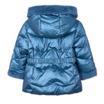 Mayoral Giubbino tinta unita con Zip Cappuccio Azzurro per Bambina 4448 AZZURRO MAYORAL 