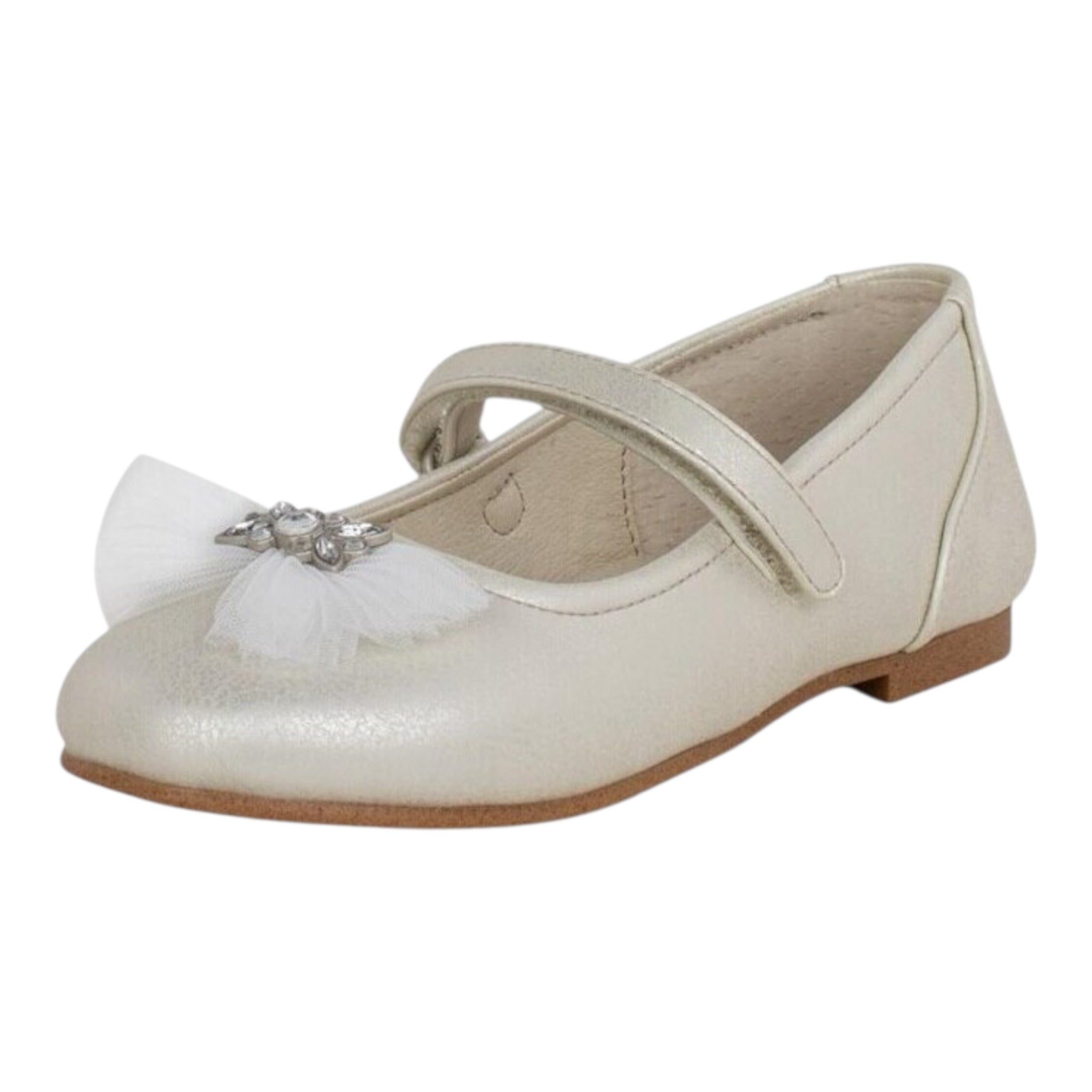 Mayoral Ballerine tinta unita con Strappo Beige per Bambina 453533 BEIGE MAYORAL 