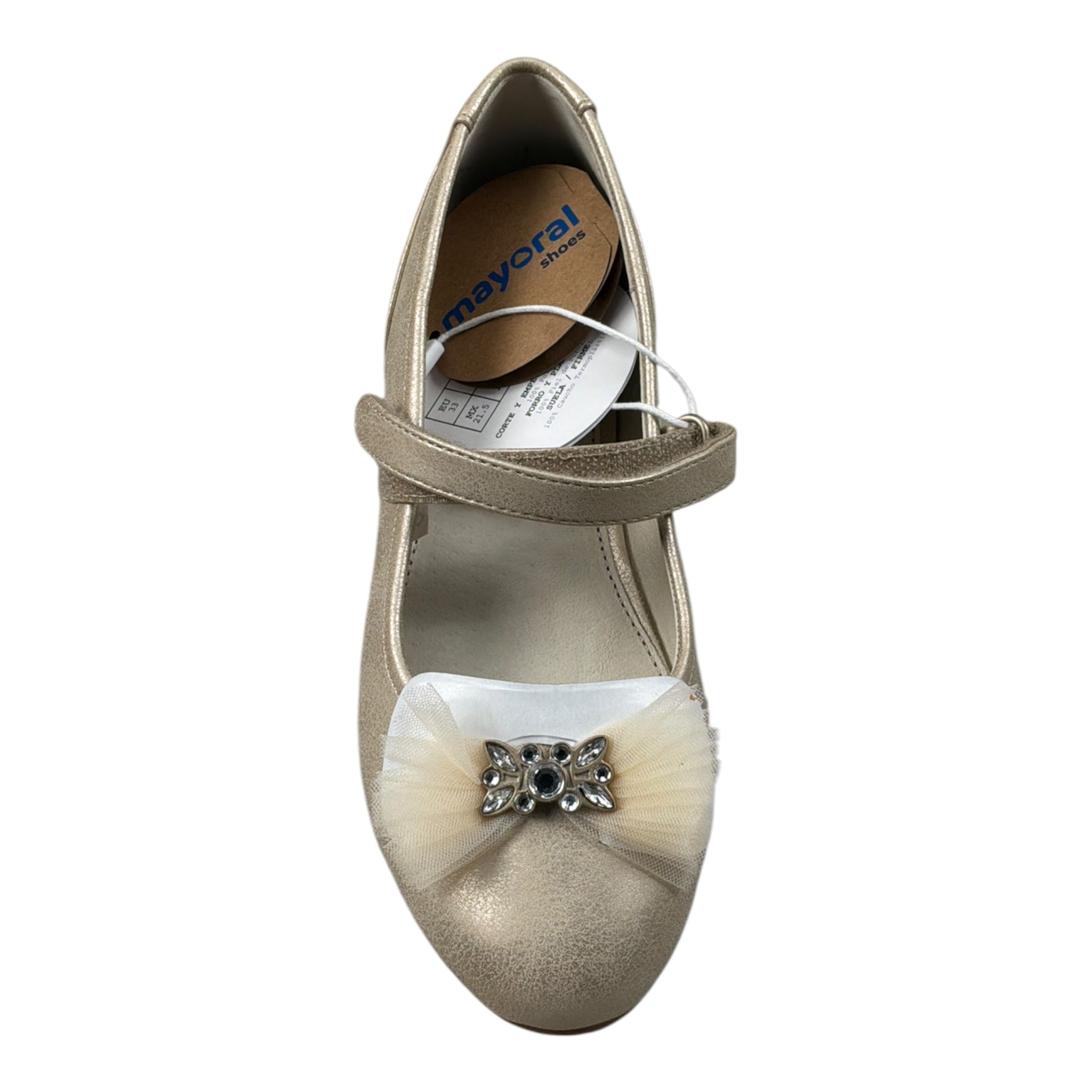 Mayoral Ballerina tinta unita con Fiocco Beige per Bambina 45353 BEIGE MAYORAL 