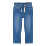 Mayoral Jeans tinta unita con Elastico In Vita Azzurro per Bambino 4566 AZZURRO MAYORAL 
