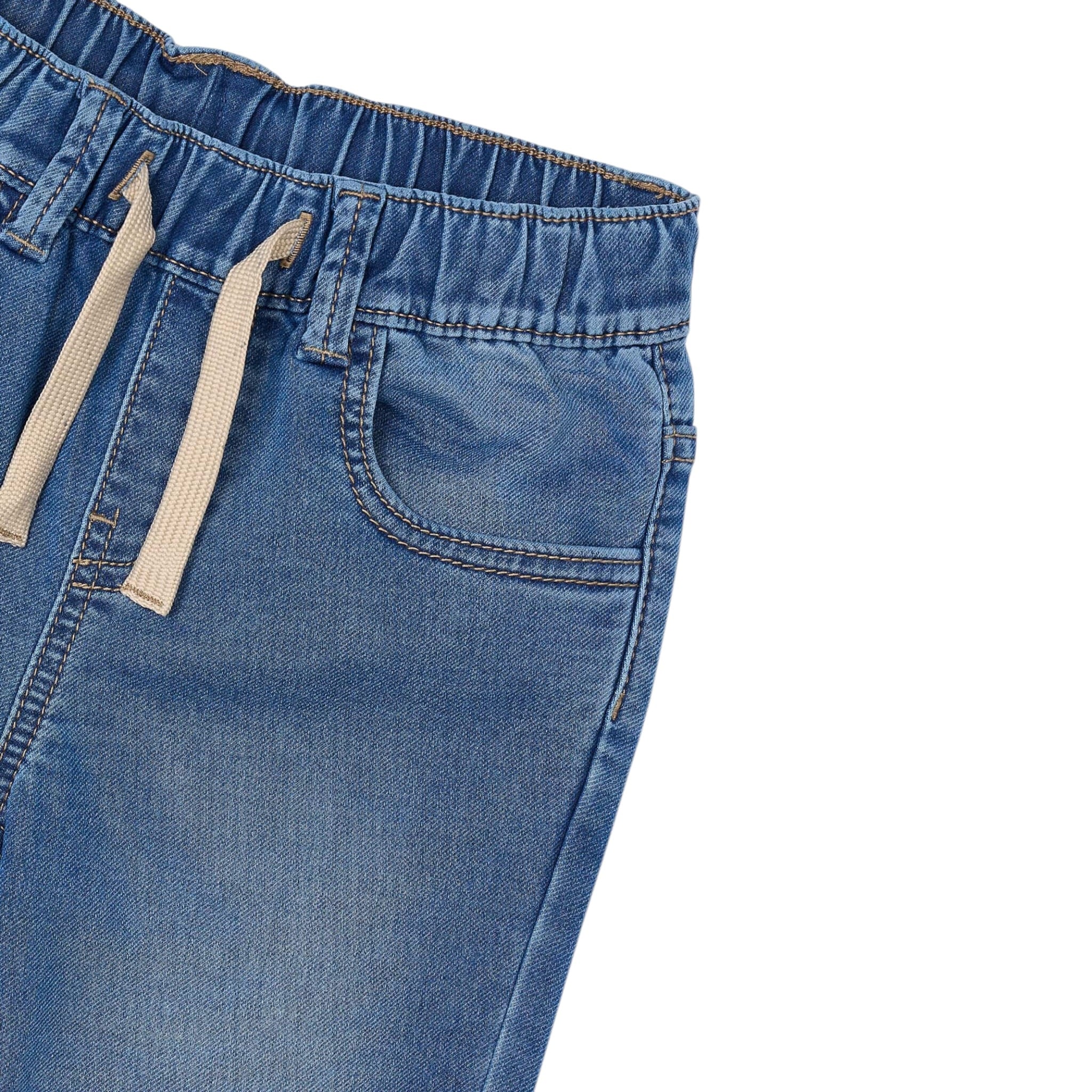 Mayoral Jeans tinta unita con Elastico In Vita Azzurro per Bambino 4566 AZZURRO MAYORAL 