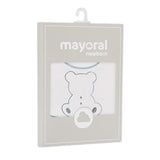Mayoral Set 2 Bavette Bianco/Azzurro per Neonato 9950 BIANCO/AZZURRO MAYORAL 