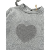 Meilisa Bai Abito Manica Lunga tinta unita con Tulle Grigio per Neonata FL5925 GRIGIO MEILISA BAI 