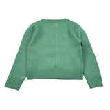 Meilisa Bai Maglia tinta unita con Ricami Verde per Bambina FL6541 VERDE MEILISA BAI 