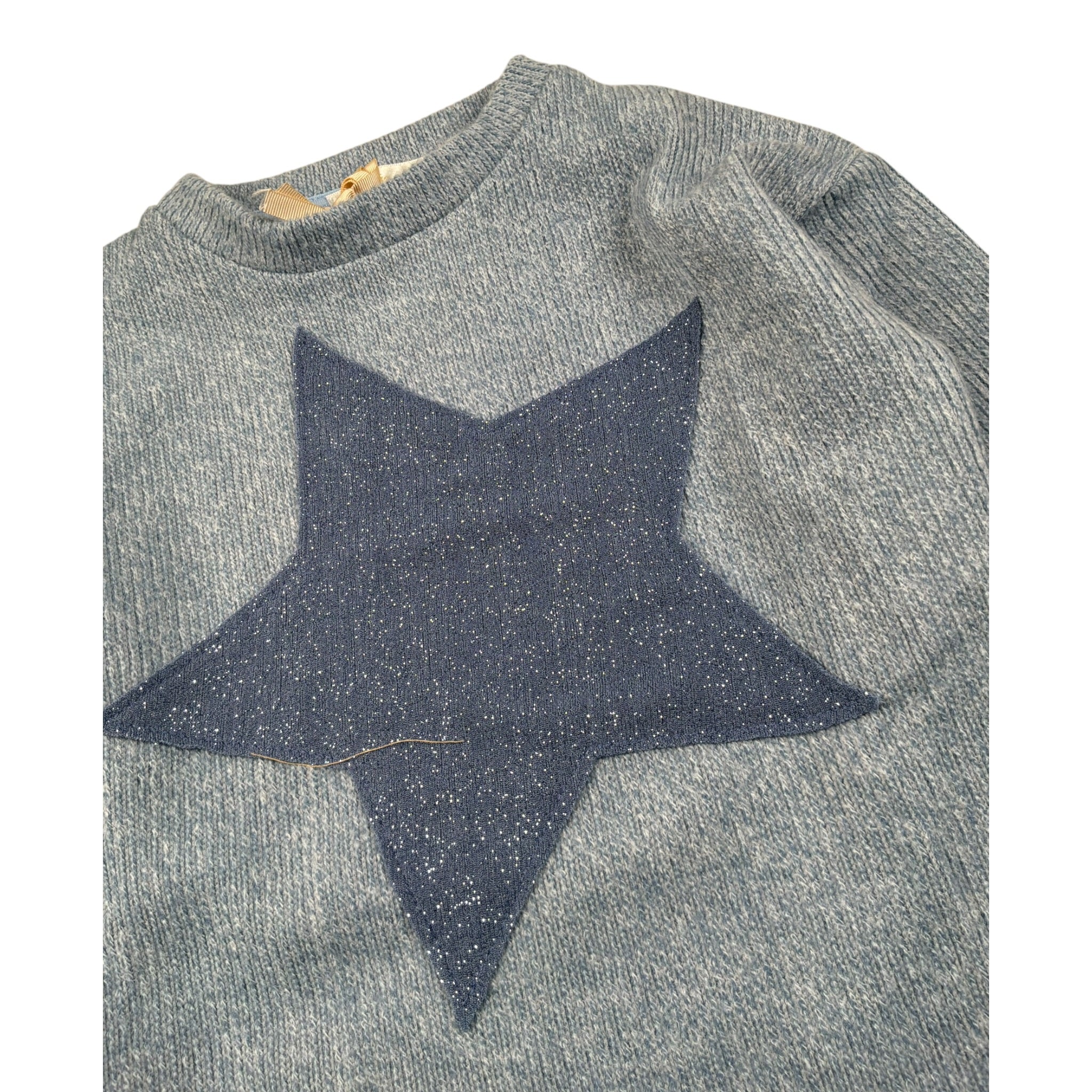Meilisa Bai Maglia tinta unita con Stampa Azzurro per Bambina FL6623 AZZURRO MEILISA BAI 