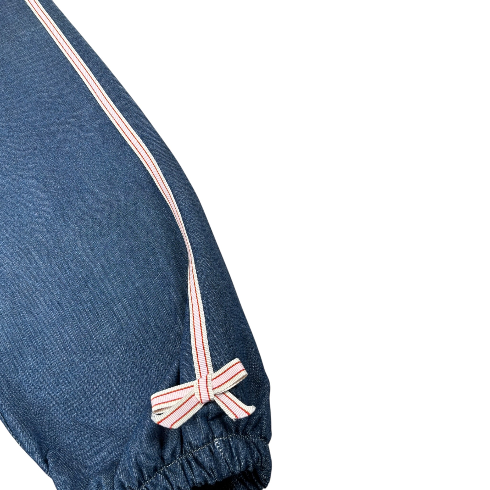 Meilisa Bai Jeans tinta unita con Profili In Contrasto Blu per Bambina FL6632 BLU MEILISA BAI 