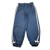 Meilisa Bai Jeans tinta unita con Profili In Contrasto Blu per Bambina FL6632 BLU MEILISA BAI 
