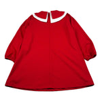 Meilisa Bai Abito Manica Lunga tinta unita Rosso per Bambina FL6754 ROSSO MEILISA BAI 