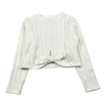 Meilisa Bai Maglia tinta unita con Nodo Panna per Bambina FL6777 PANNA MEILISA BAI 
