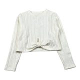 Meilisa Bai Maglia tinta unita con Nodo Panna per Bambina FL6777 PANNA MEILISA BAI 
