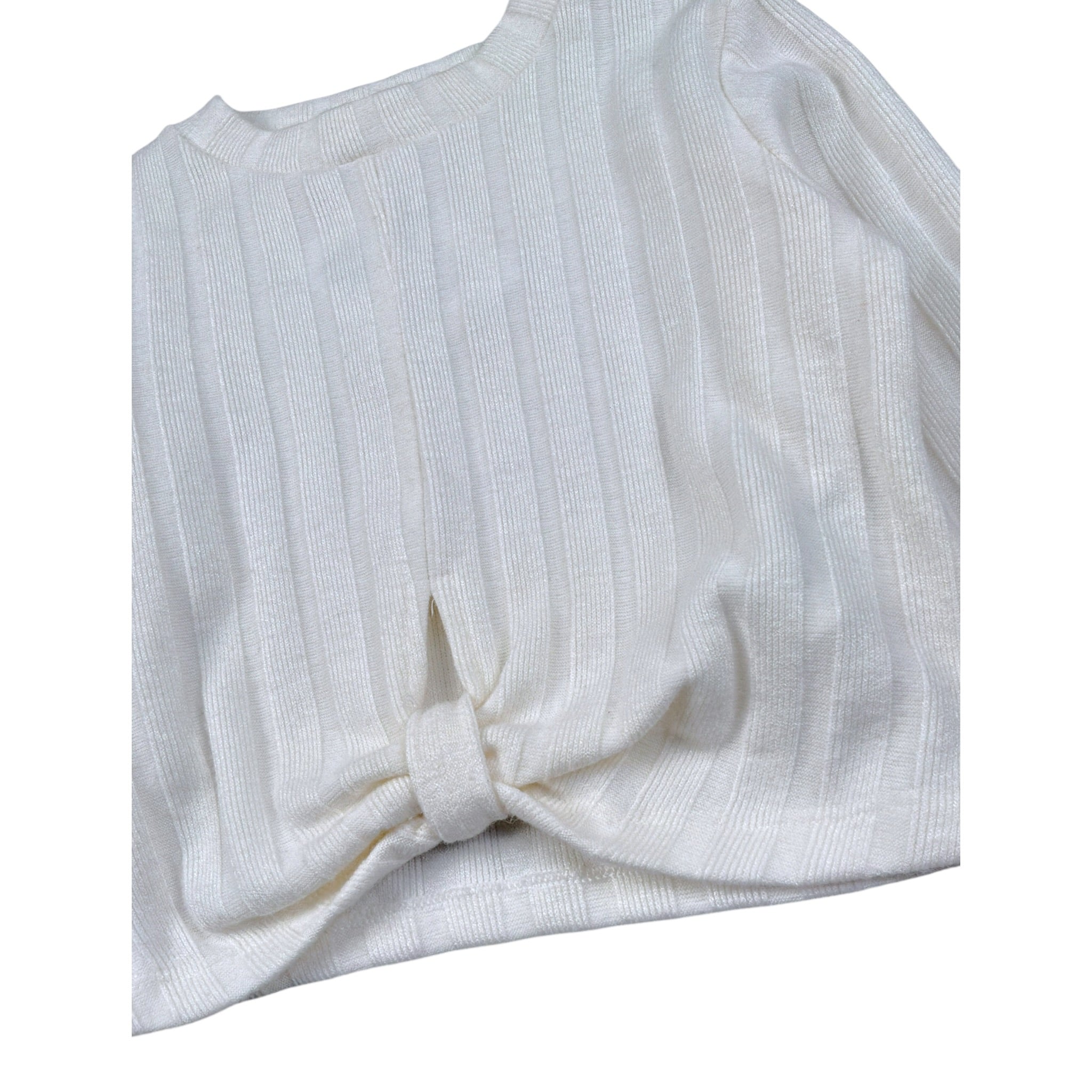 Meilisa Bai Maglia tinta unita con Nodo Panna per Bambina FL6777 PANNA MEILISA BAI 