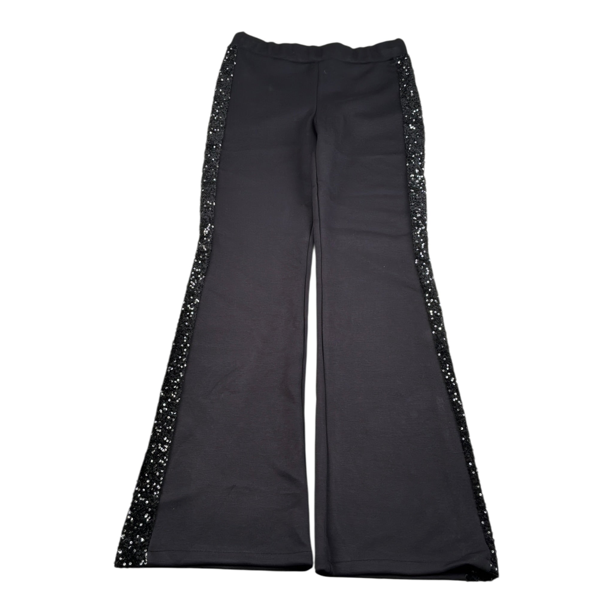 Meilisa Bai Pantalone tinta unita con Paillettes Nero per Bambina FL6789 NERO MEILISA BAI 