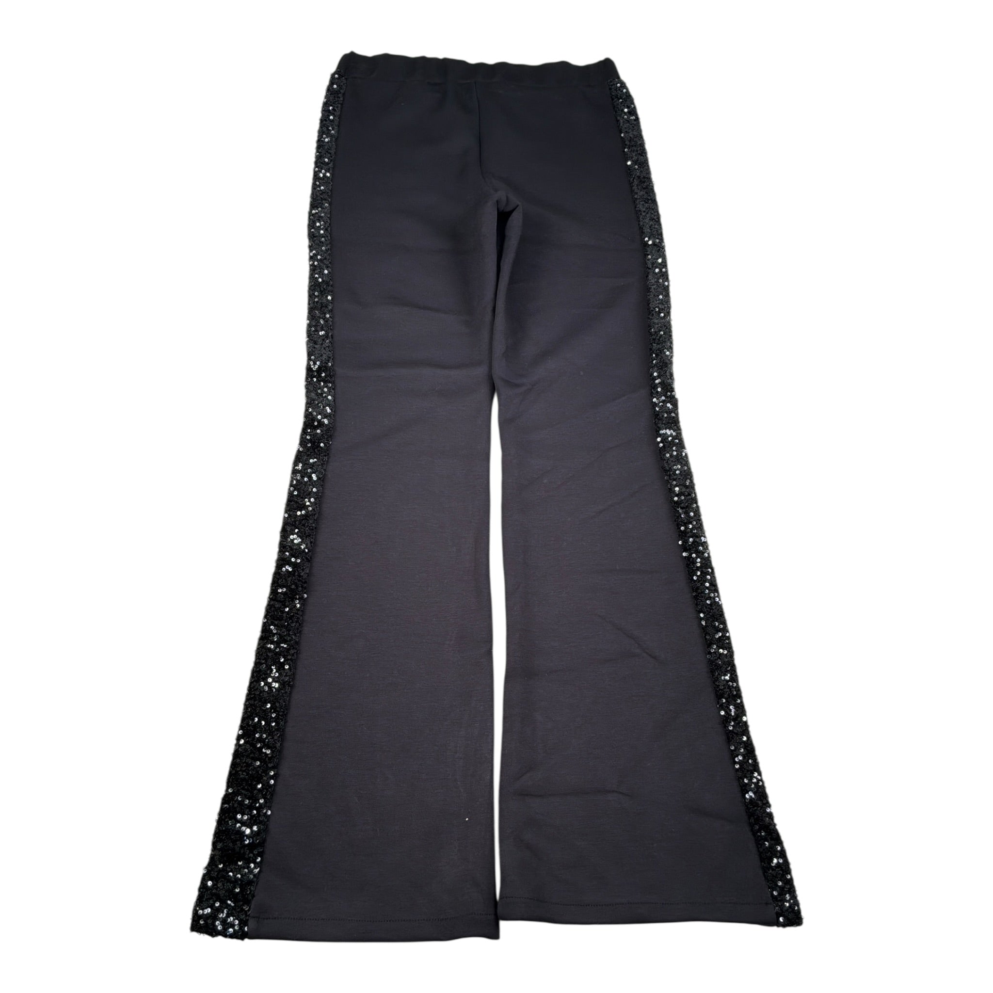 Meilisa Bai Pantalone tinta unita con Paillettes Nero per Bambina FL6789 NERO MEILISA BAI 