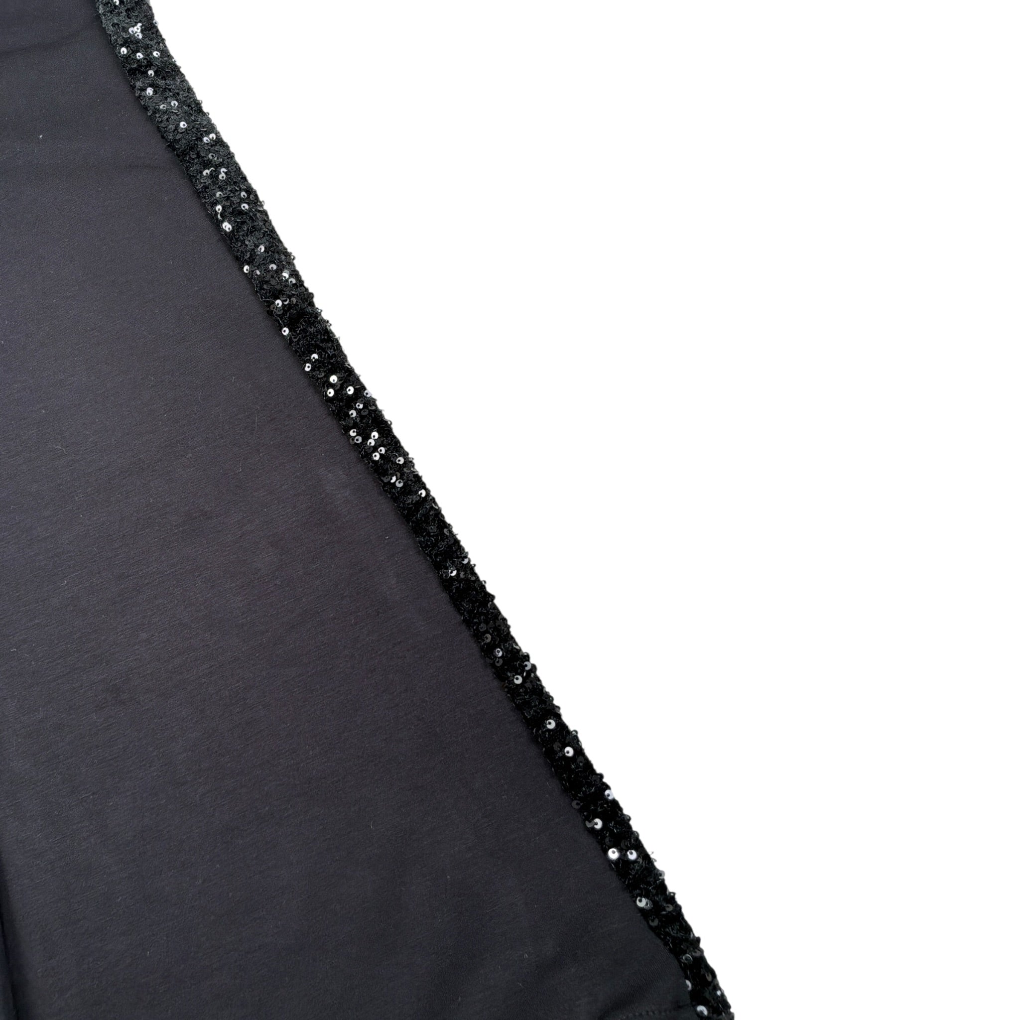 Meilisa Bai Pantalone tinta unita con Paillettes Nero per Bambina FL6789 NERO MEILISA BAI 