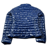 Met Giubbino tinta unita con Zip Blu per Bambina 55PM BLU MET 